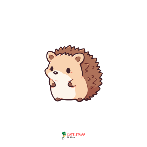 a cartoon of a hedgehog