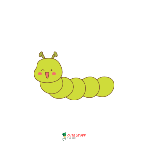 a cartoon of a caterpillar